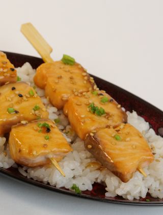 Yakitori Saumon 2 Brochettes
