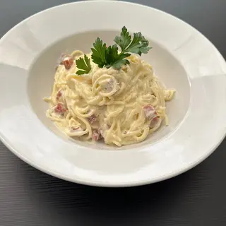 Menu Pollo Spaghetti Carbonara