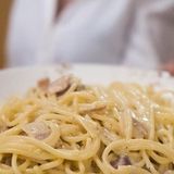 Spaghetti a la carbonara sin nata (originale)