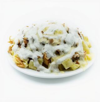 Patatas Fritas Con Queso