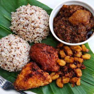 Ofada solo + round fish