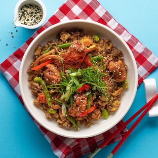 Смажений рис з курочкою