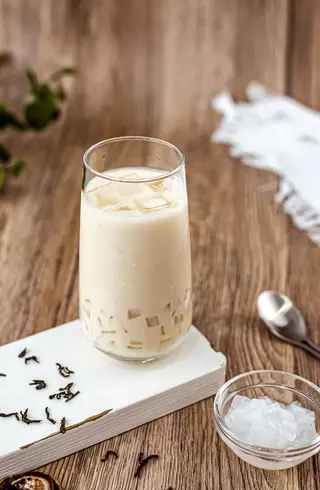 Bubble Tea Green Milk Tea With Nata De Coco 50 cl