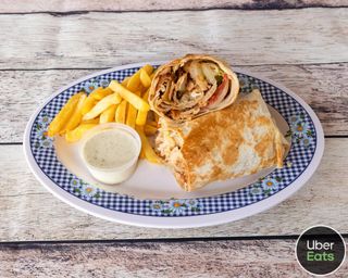 Durum Kebab Con Papas Fritas Y Refresco