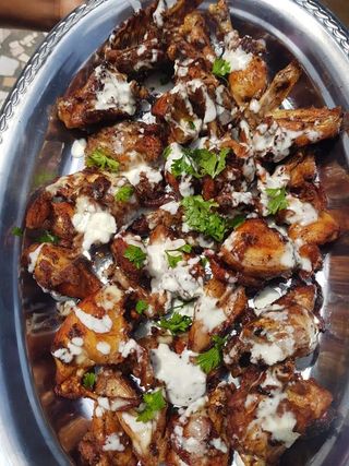 Poulet Grillé Avec Attiéké 