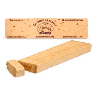 Turrón Blando de Almendra Vicens Tabla 300 Gr.