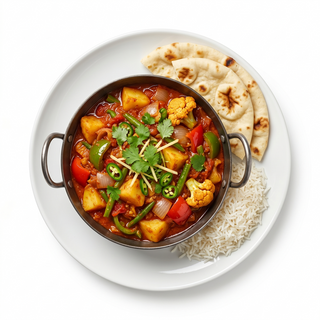Verduras Karahi (Vegano)