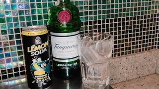 Gin fizz con Tanqueray, soda e lemonsoda