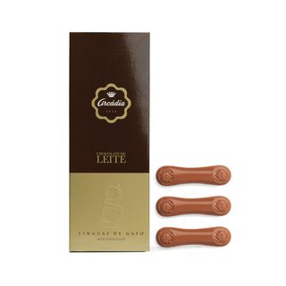 Línguas de Gato de Chocolate de Leite