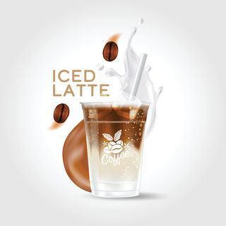 Iced coffee Spanish latte