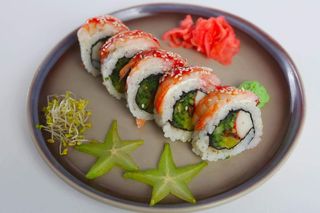 Uramaki California z krewetką