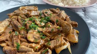 Emincé De Bœuf Au Sauce Champignon