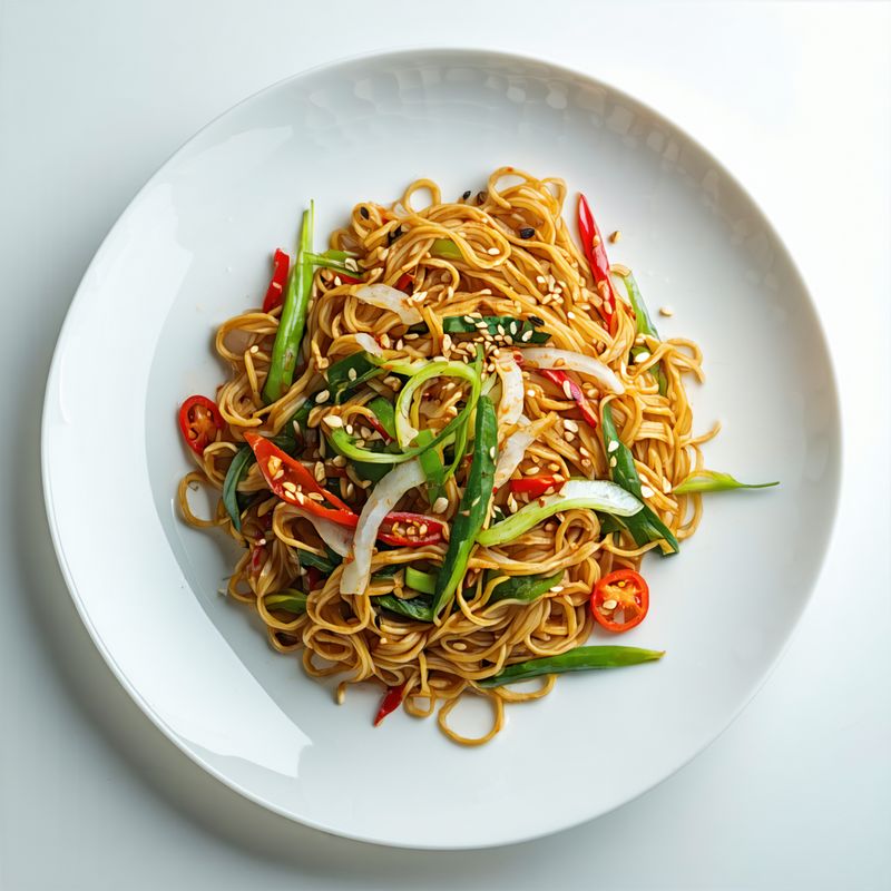 Tallarines Singapu Mixto