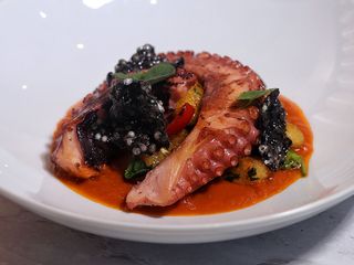 Восьминіг і ньокки з соусом Том Ям (270г)