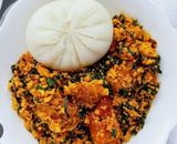 Egusi soup with fufu/eba/semo