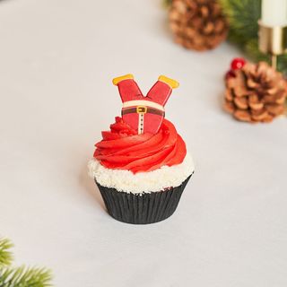 Cupcake Papa Noel Invertido