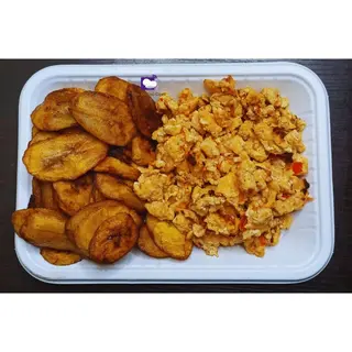 Egg Sauce And Plantain