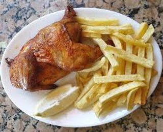 1/2 Pollo al horno con patatas 