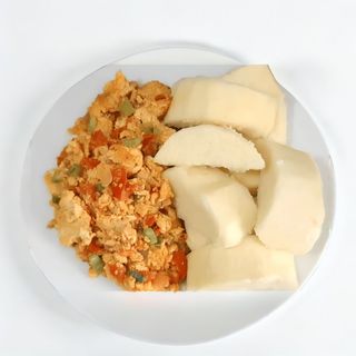 Yam & Egg Sauce