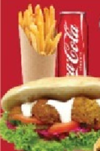 Menú falafel panino o piadina