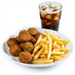 Menú Plato Falafel Con Patatas O Arroz