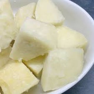 Yam and peppered sauce