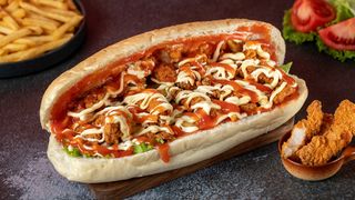 ქათმის ნაგეცი პურში