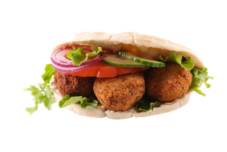 Panino falafel vegetariano
