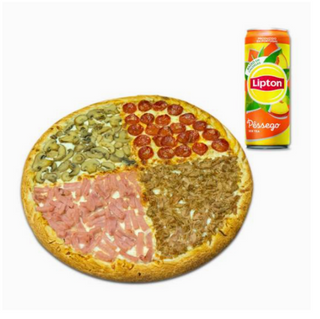 4 Estações Pequena 23 cm + Oferta Bebida 33cl