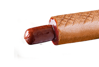 Хот-дог Баварська сосиска (темна булка)