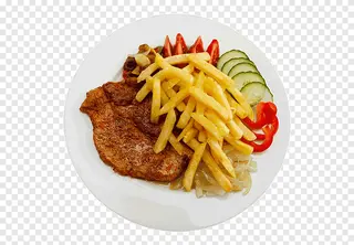 Assiette escalope + frites
