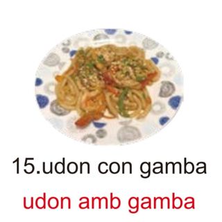 15. Udon con gamba