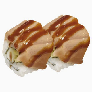 Maki aburi sake chizu roll