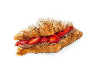 Croissant z kremem pistacjowym