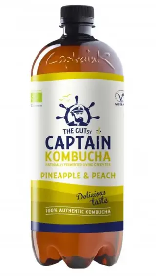 Kombucha Captain piña & melocotón (400 ml.)