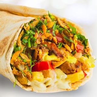 Shaorma pui la lipie