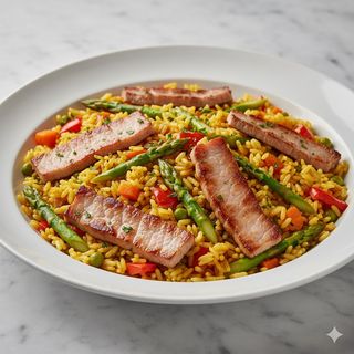 Arroz Vegetal Y Secreto Ibérico (Para 2 Personas)