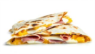 Piadina con prosciutto cotto e formaggio