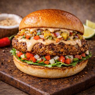 Coastal Coconut Veggie Burger