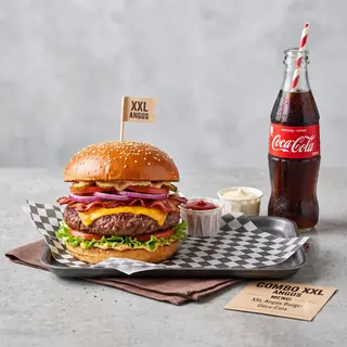 XXL CHIANINA burger 190gr+ Coca Cola