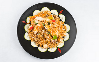 Mix fried rice with sea food