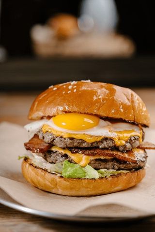 Double Egg Burger