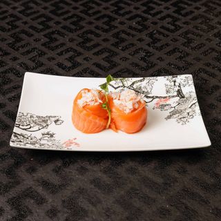 Gunkan salmone e gambero