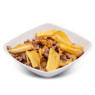 Patate con hamburger