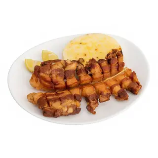 Chicharrón Con Arepa