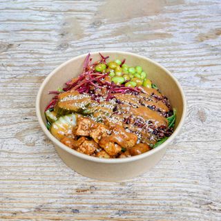 MISO GLAZED TOFU VEGAN BOWL