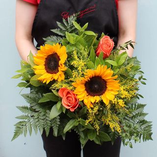 Ramo de Girasoles y Rosas S