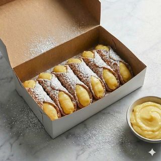 Box da 6 cannoli crema