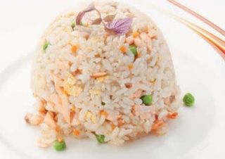 182 Salmon yaki meshi