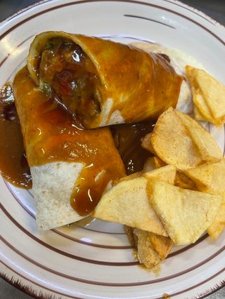 Burritos De Ternera Y Pollo Con Verduras